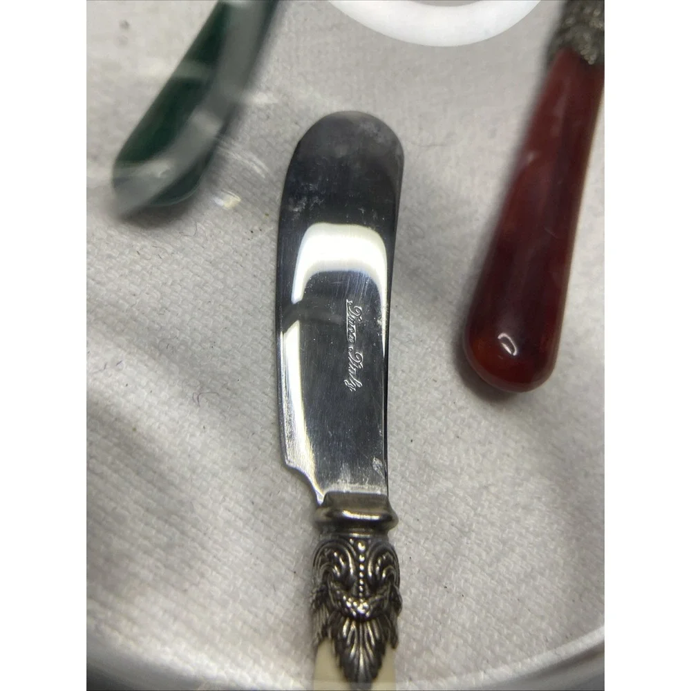 Set Of 3 EME Inox Butter Knives. Made In Italy